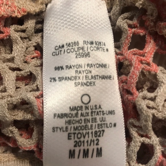 Ella Moss Pink Tank Top M - Picture 5 of 5